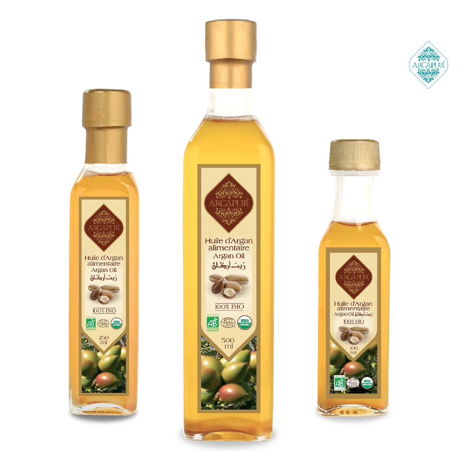 
 100% натуральная Сыворотка для кожи лица, косметический продукт, фирменная этикетка, биоорганическое марокканское аргановое масло  