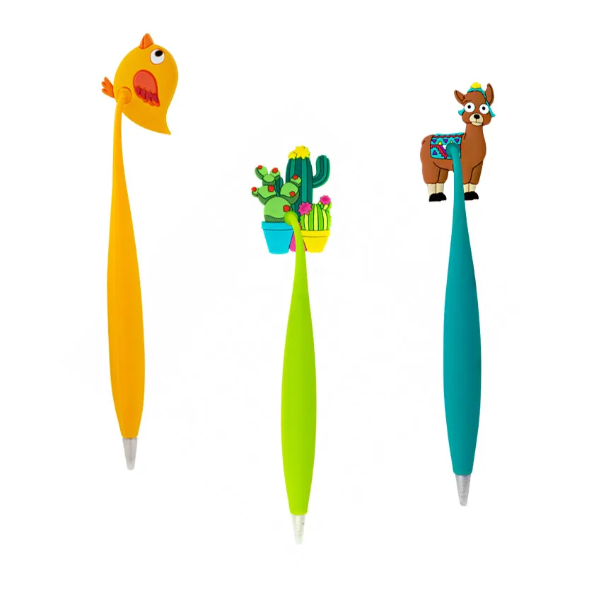 Туристический сувенир подарки на заказ новинка Детская Милая резиновая Магнитная шариковая ручка Вибрирующая магнитная холодильник