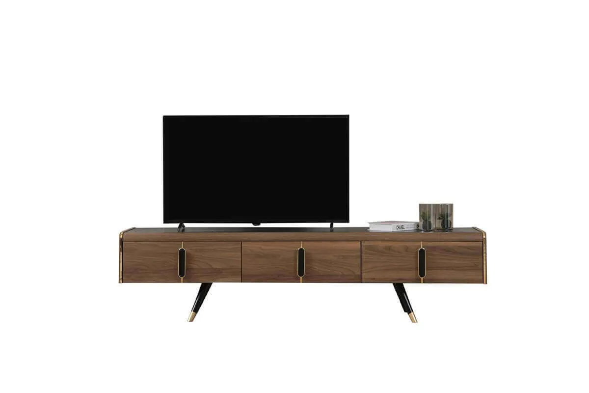 Entertaintment center modern furniture Wood cream LCD Plasma Unit living room discount (ider Megan Tv Unit)
