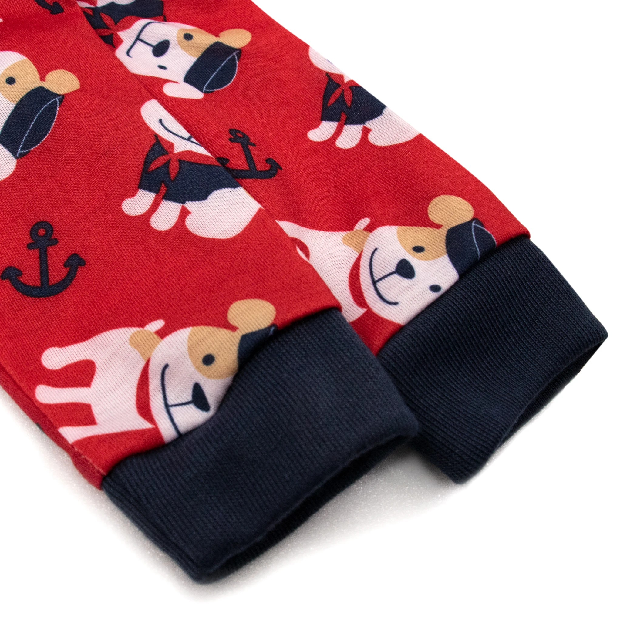 JOYUAN GARMENT MANUFACTURER BR190805 baby romper - RED DOG BOY PRINT ZIPPER pajamas kids clothes overall coverall footie cute