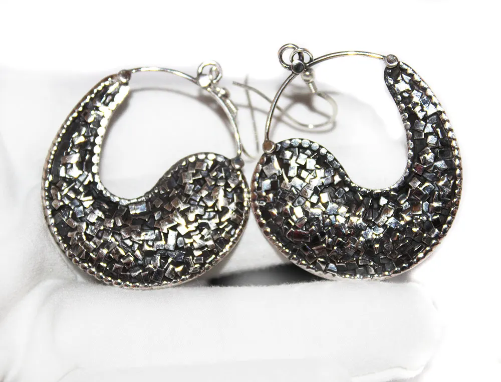 Beautiful Vintage Silver designer 925 Solid Sterling Silver Oxidized Earring Jewelry For Woman Wholesaler