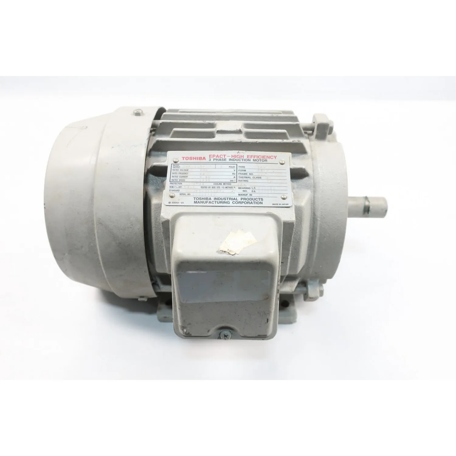 TOSHIBA IKH-FBK8 EPACT 90L 3PH 2HP 1735RPM 19MM 230V-AC AC MOTOR