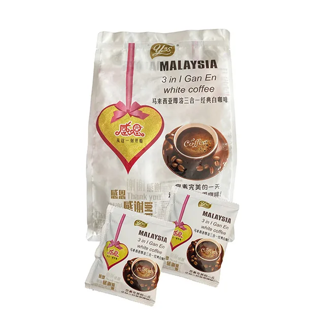 Hot Sell 3 in 1 Instant Premix White Coffee Sweet Creamy Texture and Rich Smell In Convenient Packs [30g x 12 Sachets]