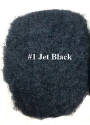 Wig For Black Men, Mens Afro Kinky Curl Human Hair Wig mono PU Lace Bases Toupee Unit Piece Replacement System