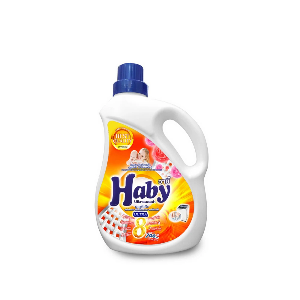 HABY Ultrawash концентрат жидкого моющего средства и смягчителя ткани свежий Цветущий аромат 1900 мл.