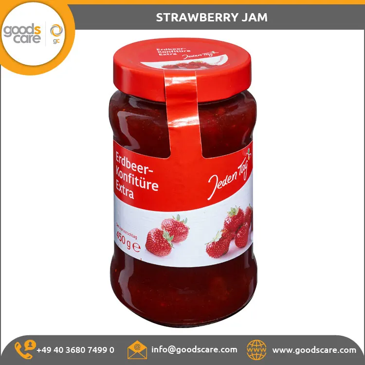  Сделано в Германии OEM поставка Премиум качество клубника Jam 450gm для