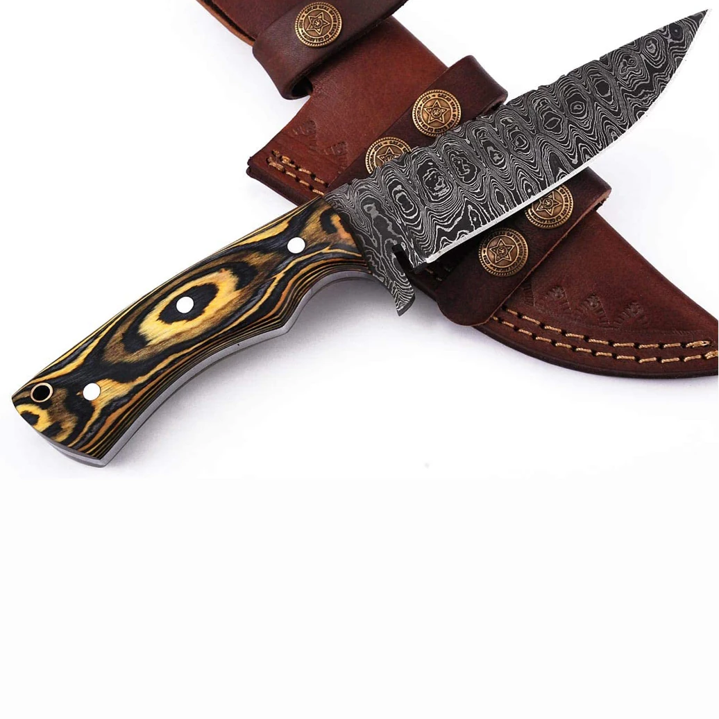 Новейший охотничий нож из Дамаска для выживания Лидер продаж