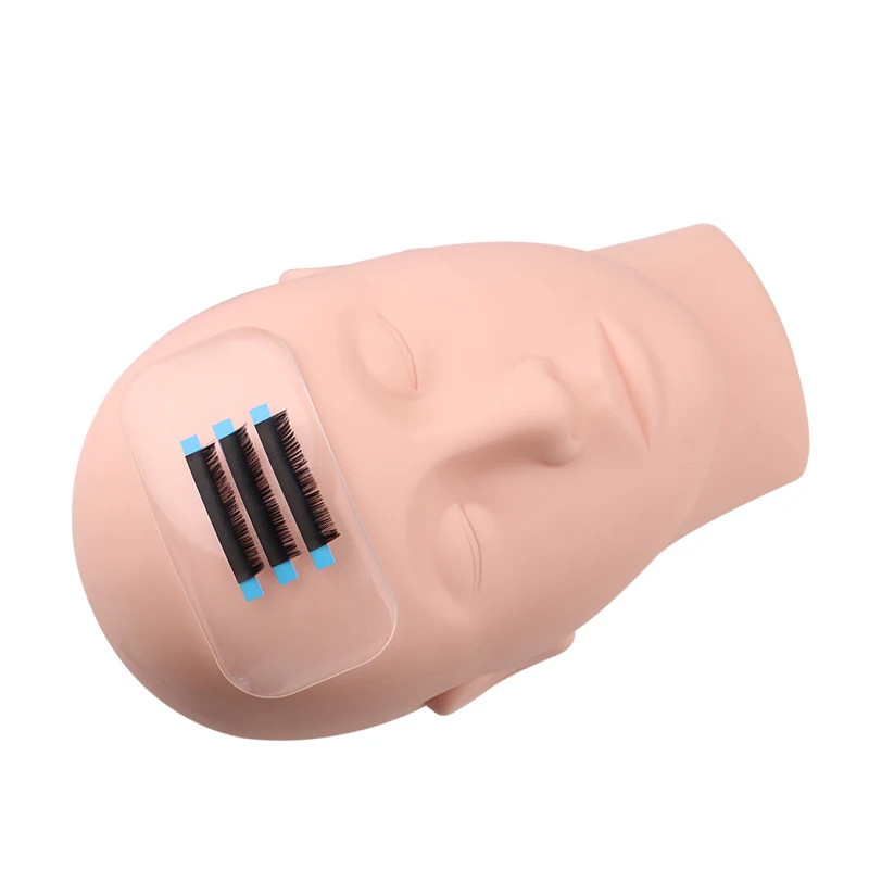 LAGEE Silicone Eyelash Extension Stand Pallet Pad Lash Tray Holder Tool Clear lash Holder Forehead sticker silica gel