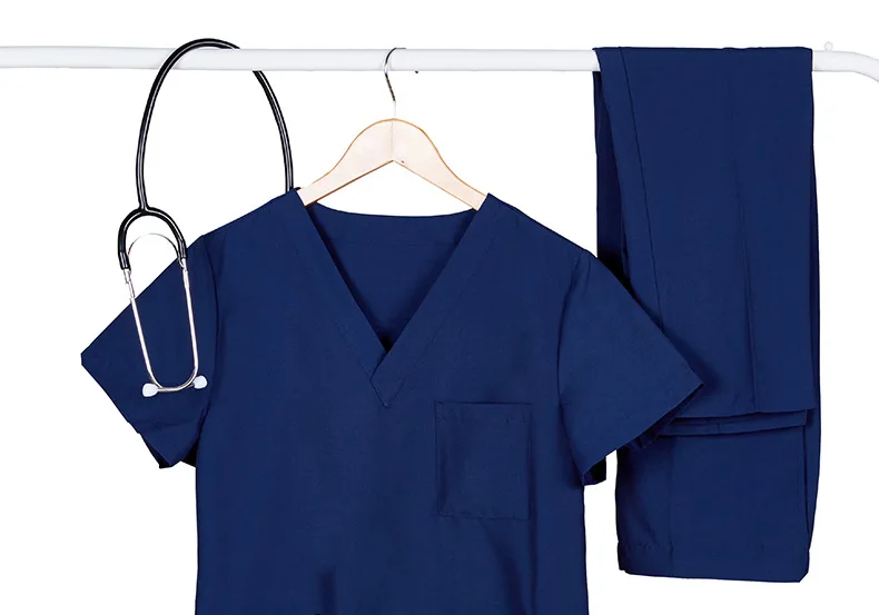 Doctor Nursing Scrubs Suit Latest High Quality Scrubs Nurse Uniform Hospital Uniforms for Woman and Men Luxury Custom Cotton OEM