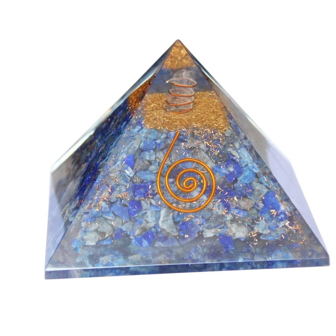 Wholesale Orgone Pyramid Lapis lazuli orgone pyramids Orgonite Energy Orgonite Pyramid-Positive Energy Generator Healing