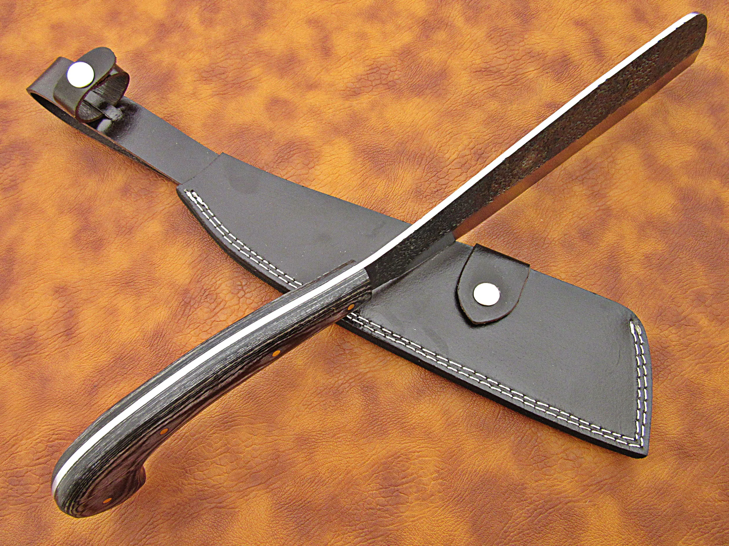 100% Высокое качество стяжная муфта из углеродистой стали мачете/кемпинга выживания на открытом воздухе нож с деревянной ручкой натуральная кожа высокое оболочка SCW-M-0014