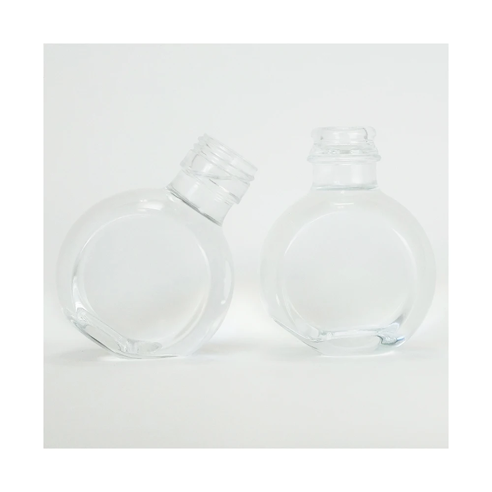 Japan High Transparency Screw Sealing Small Round Honey Glass Jar