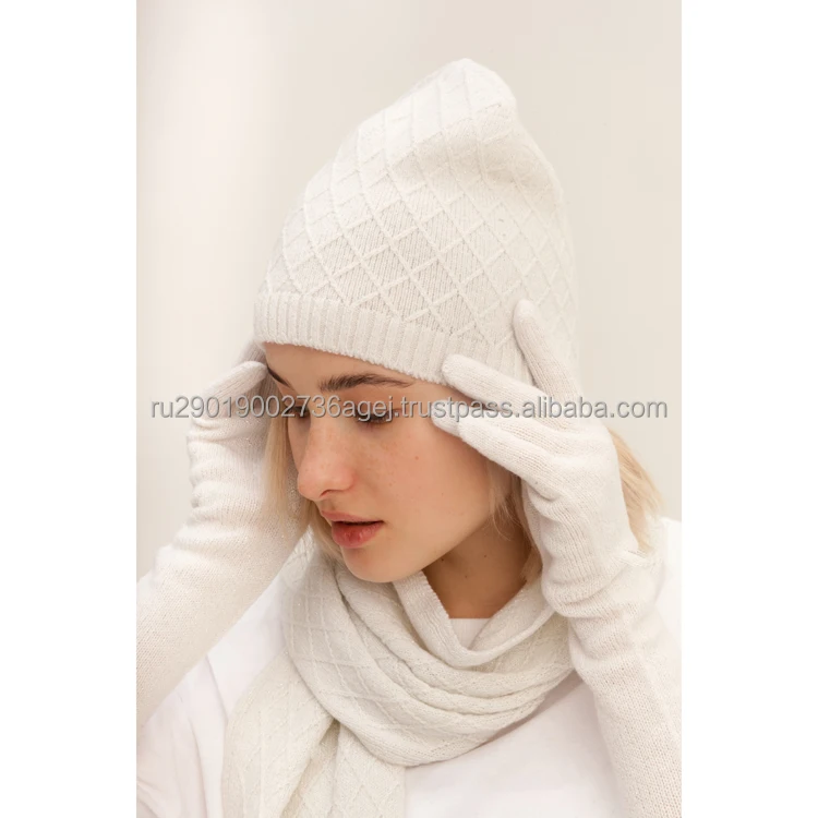 Good quality knit gloves for autumn/winter the original Orenburg goat down knitting manufacturer prices woolen gloves