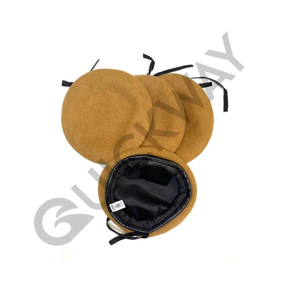 Высококачественные 2024 церемониальные шляпы-береты мужские шляпы с вышивкой | 100% шерстяные шляпы-берет