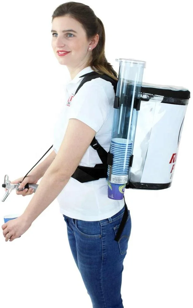 Backpack Coffee Dispenser Dispense hot coffee 19 Liter Beer Cola Coffee - vendor vending seller  hawker  mobile  portable