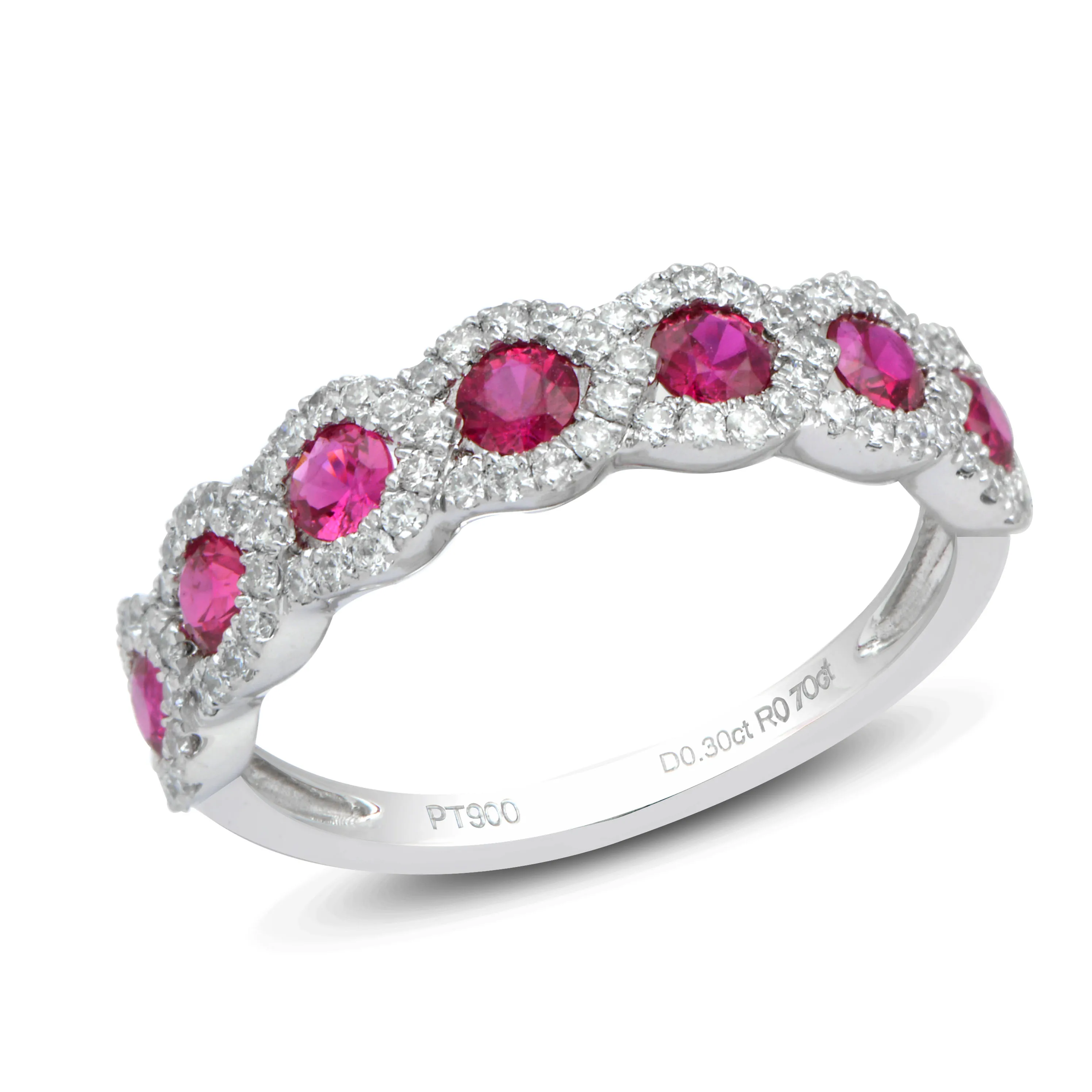 
Trendy Platinum And Ruby Ring ruby stone gemstone smart ring 