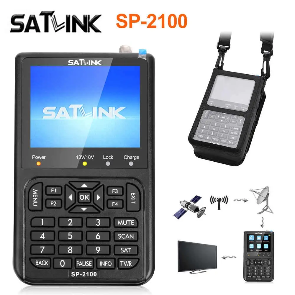  DVB S/S2 Satfinder MPEG-2/4 Цифровой спутниковый Finder метр с 3 5 lcdsatlink SP-2100 HD