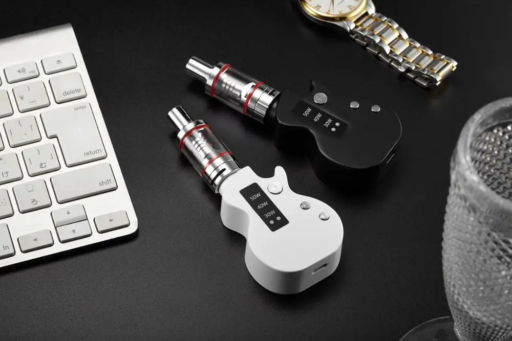 2019 новые электронные продукты модный регулируемый поток воздуха гитара vape 50 Вт box mod гитары