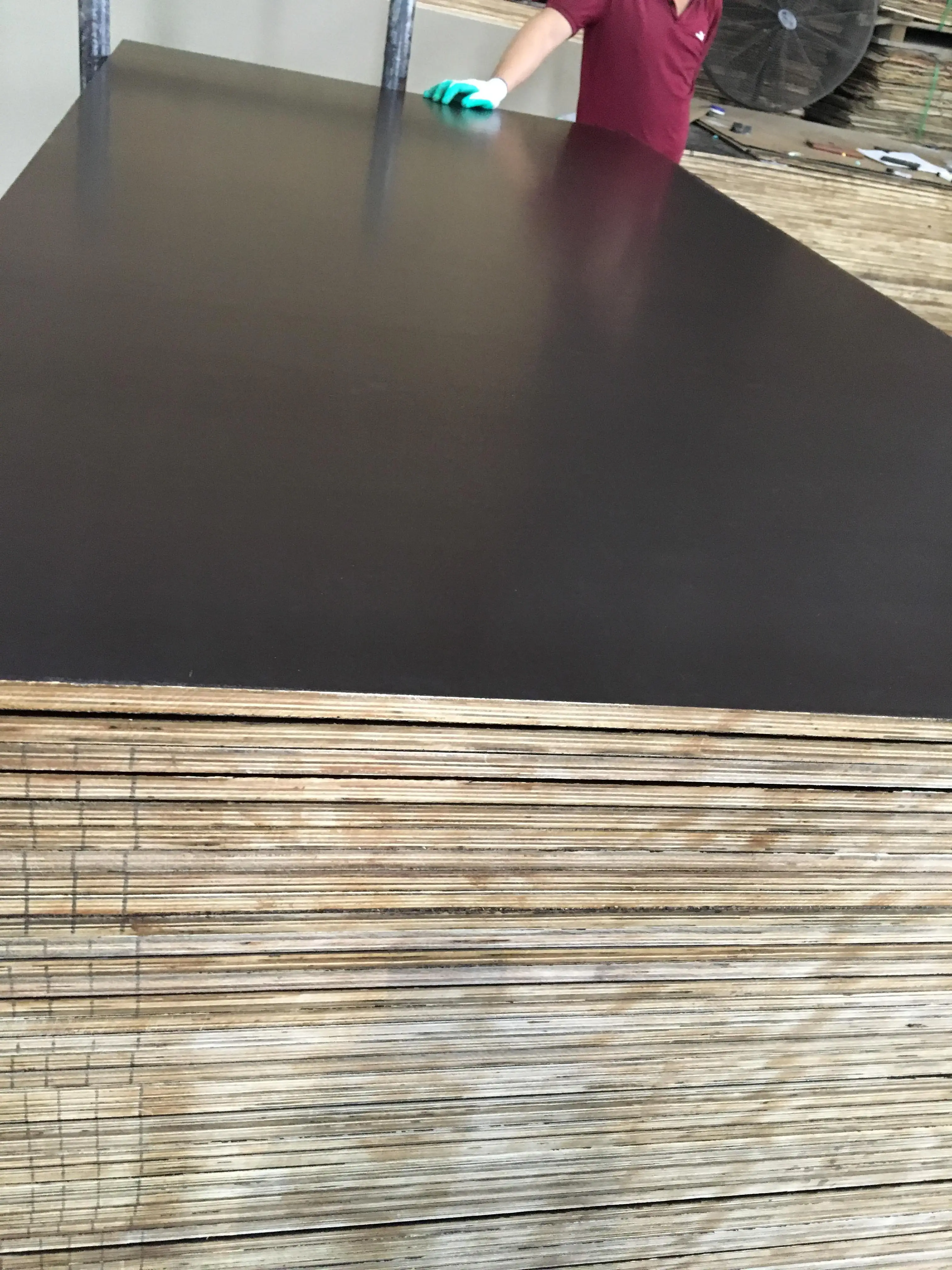 18mm  high quality film faced plywood Tego plywood cheap price WBP 8 to 12 times reuse
