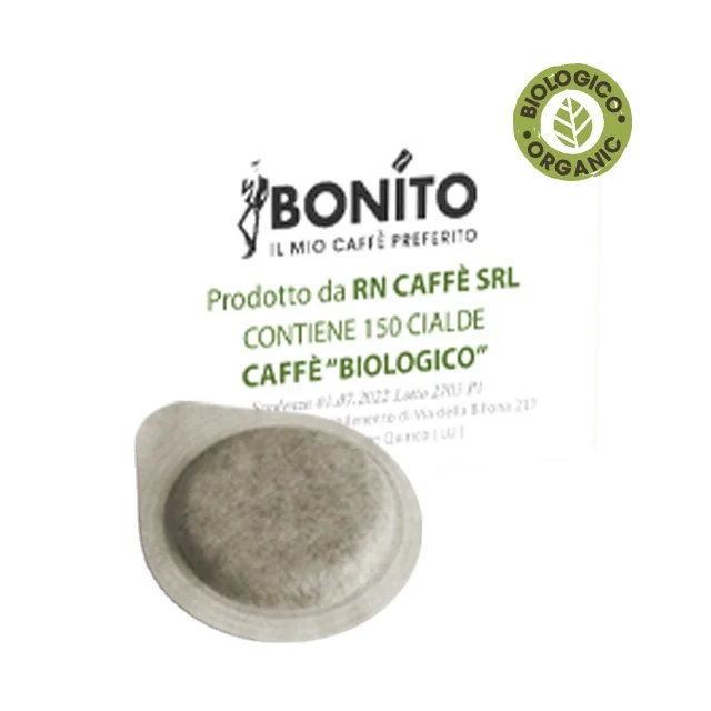 
Made in Italy high quality 150 organic coffee pods ese 