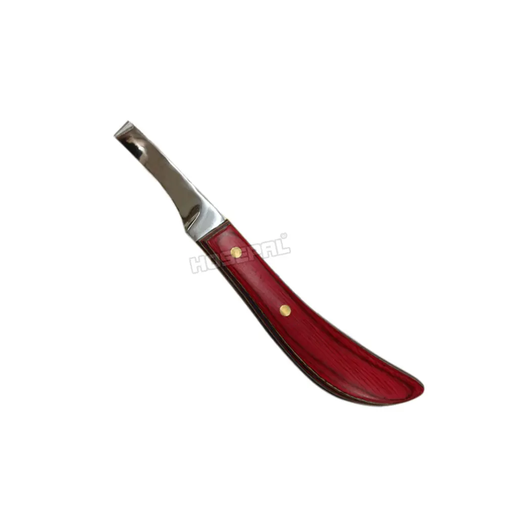 Двусторонний нож из нержавеющей стали с деревянной ручкой