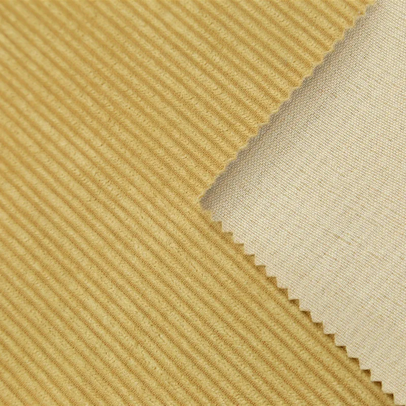 Fabric for Pants Toys and Shoes 6 Wales Home Textile T/N Corduroy Upholstery Fabric Customized Woven Dobby Soft Weft Plain Dyed