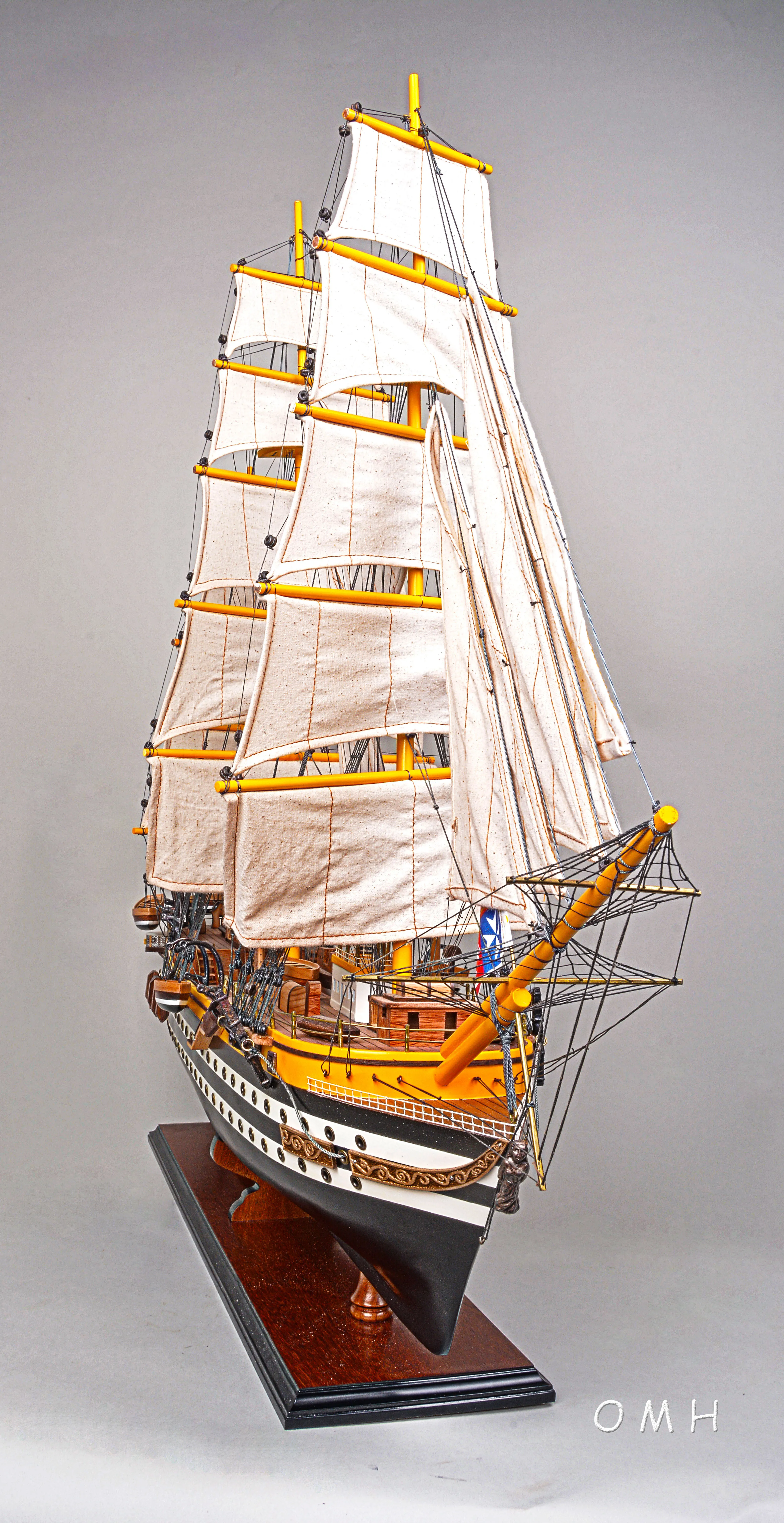 Wooden handicraft Amerigo Vespucci CPF Length 80cm ship model nautical decor for home decoration
