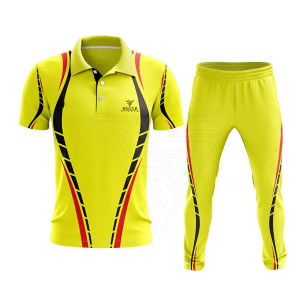 Custom Sports Wear Mens Cricket Uniform Breathable Team Jersey Set Uniform