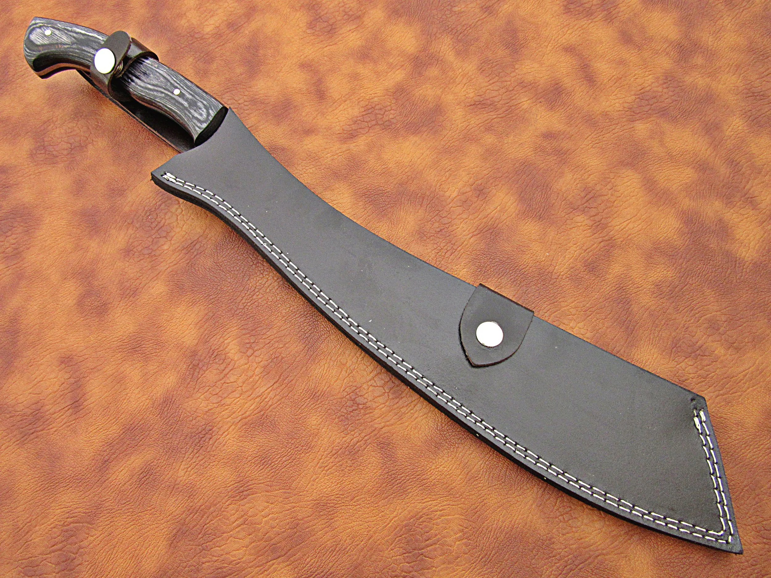 100% Высокое качество стяжная муфта из углеродистой стали мачете/кемпинга выживания на открытом воздухе нож с деревянной ручкой натуральная кожа высокое оболочка SCW-M-0011