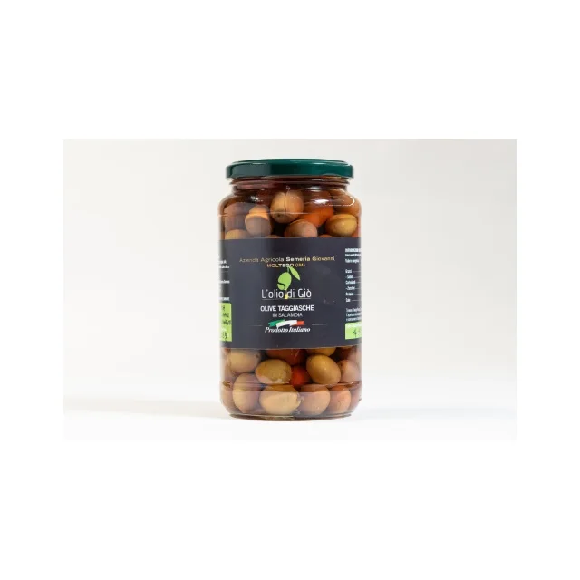 Сделано в Италии, свежие оливки, стеклянная банка 345 г, маринованные оливки taggiasca