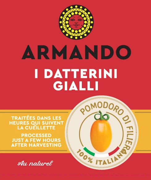 Top Quality 100% Italian Premium Quality Ready delicate taste Yellow Cherry Tomatoes 400g can for seasoning