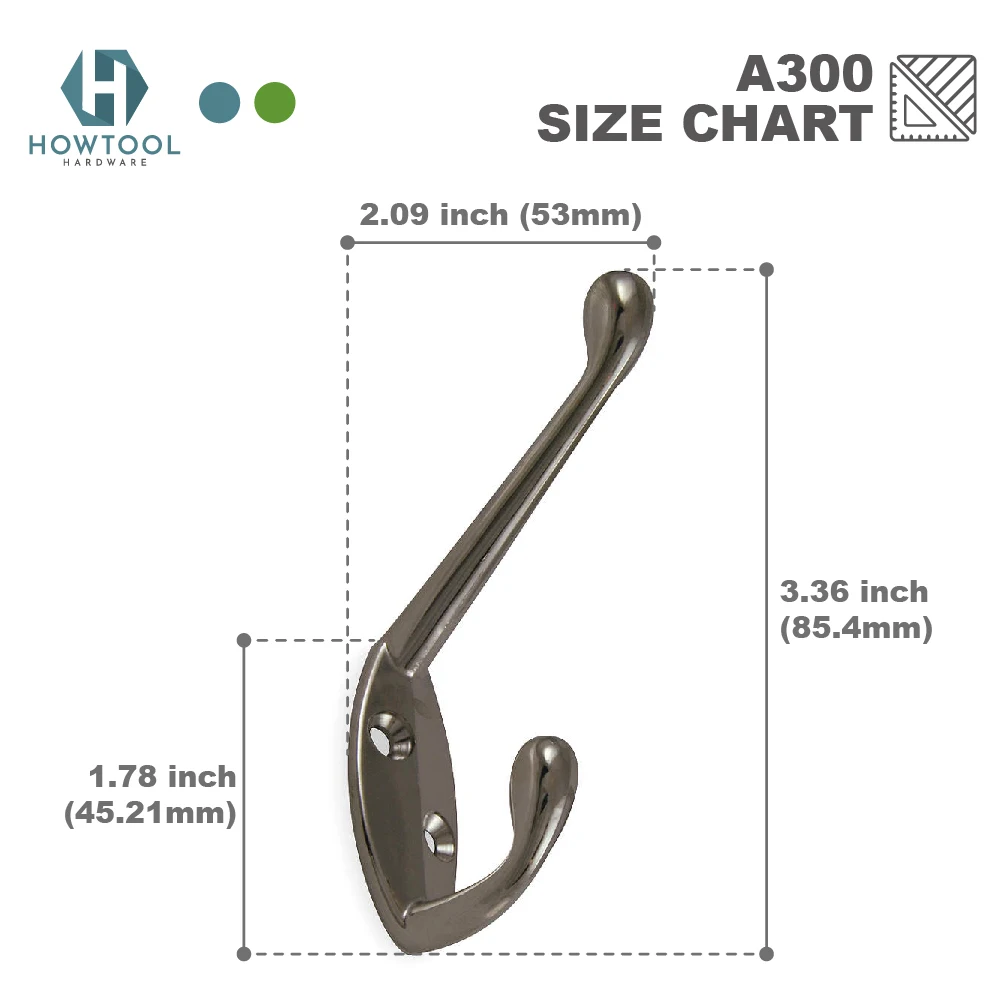 Elegant Style Hardware Wall Mounted Clothing