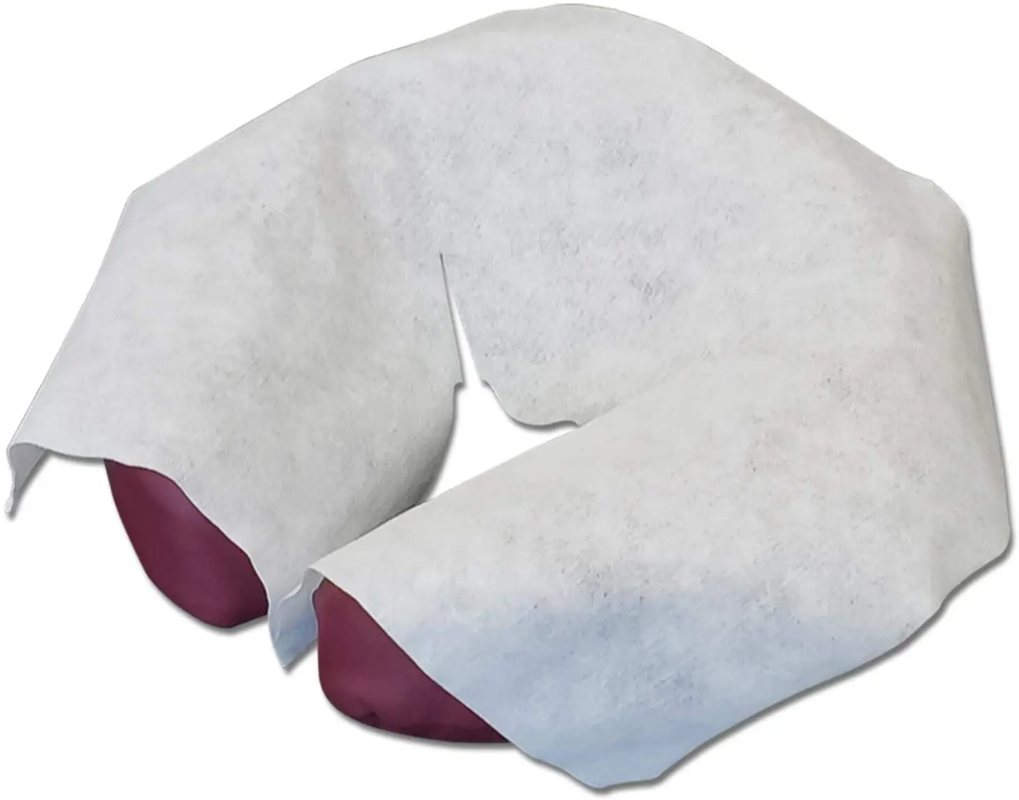 100PCS Non Woven Massage Face Covers Non Woven Headrest Covers Comfortable Soft Disposable Face Cradle Covers