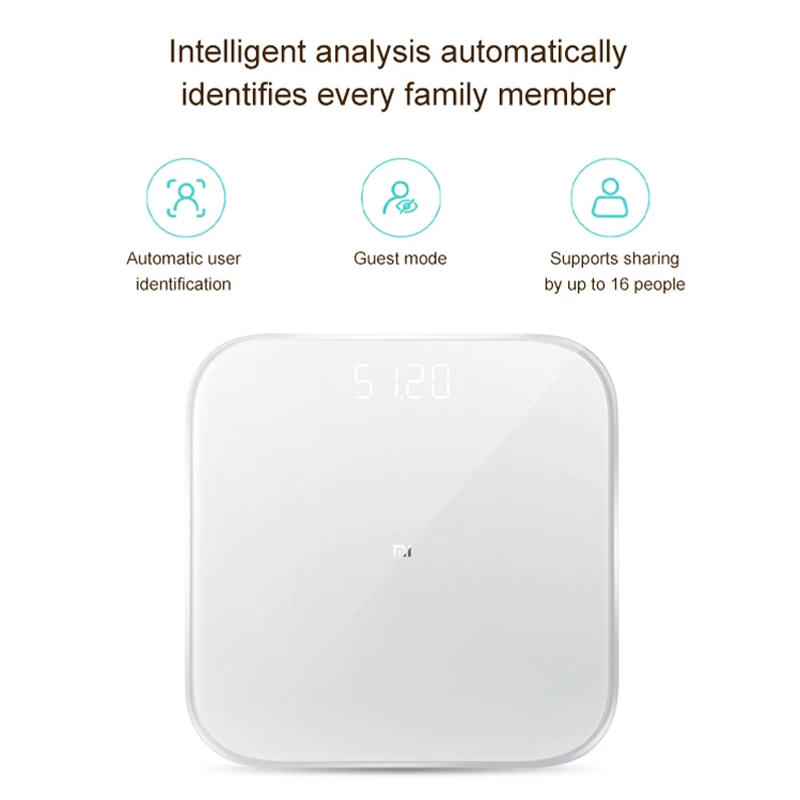 Оригинальные весы Xiaomi Smart Scale 2 домашние электронные для здоровья высокоточные Mi определения состава