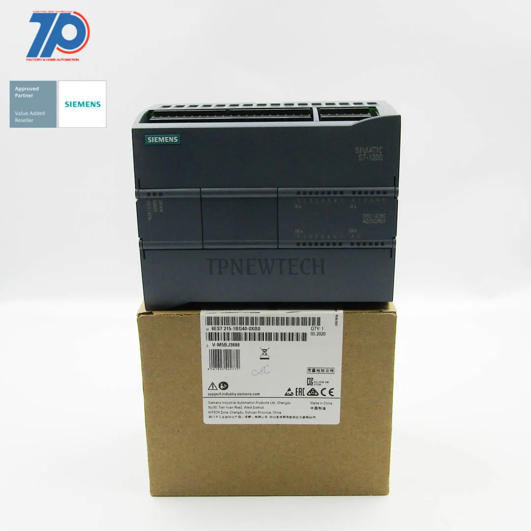 6ES7215-1BG40-0XB0 PLC Siemens S7 1200 - SIMATIC программируемый логический контроллер S7-1200 серии 512 Кб 24V dc