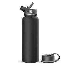 Wholesale Bulk Double Wall Drink Stainless Steel Insulated Thermal Termo Vacuum Thermos Lid Flask Water Bottle