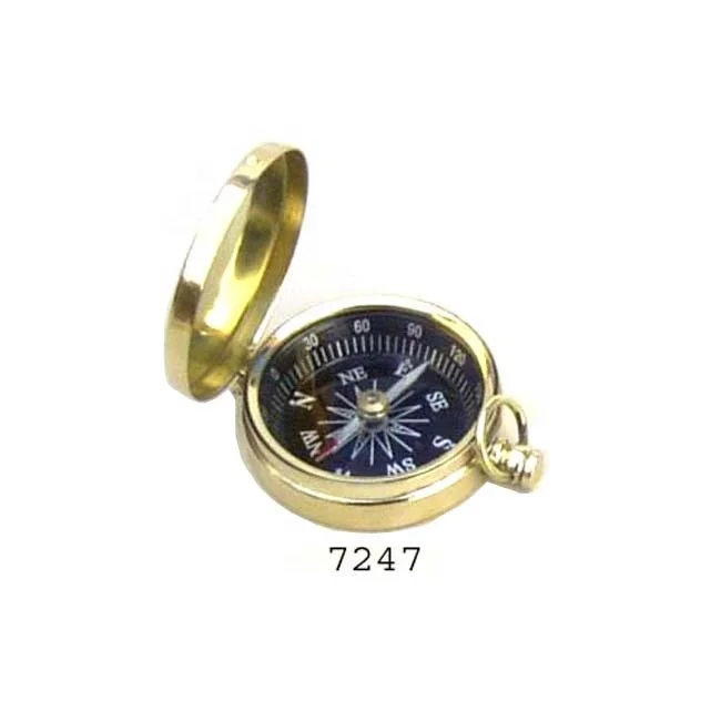 Nautical Brass Weather Compass With Glass Antique Brass Compasses Brunt on Compass for Sale at Cheap Price
