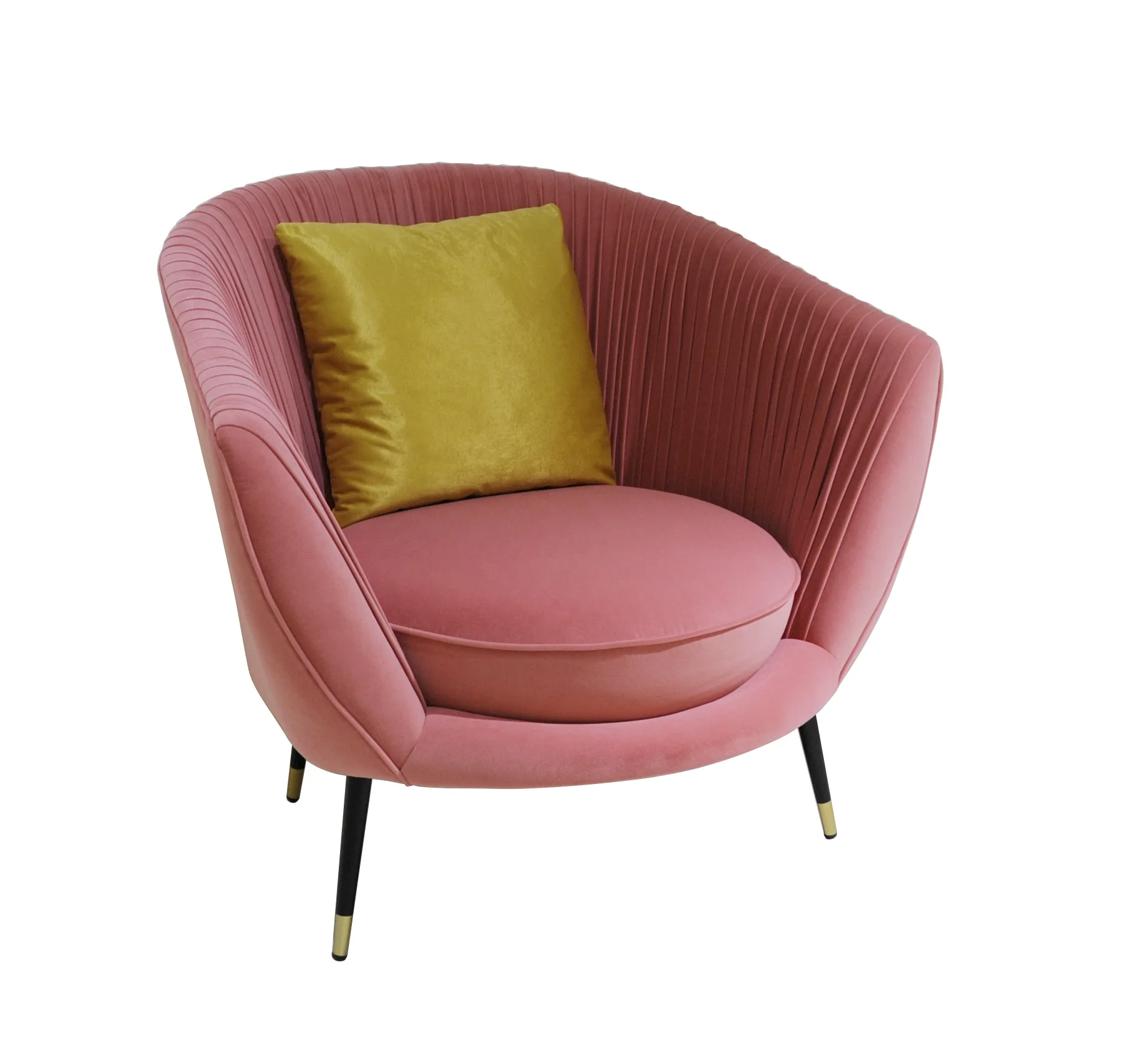 egg shape fabric pink sofa chair
