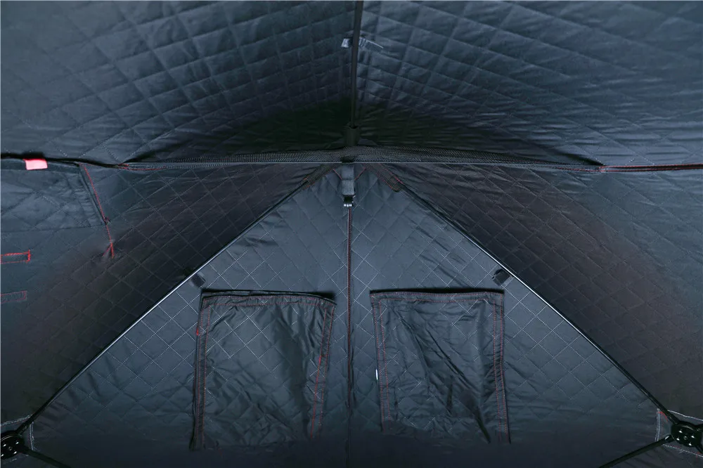 Wholesale Portable Cube Ice Fishing Tent Camping Outdoor Shelters Winter Insulated Ice Fishing Tent For 3-4 Person