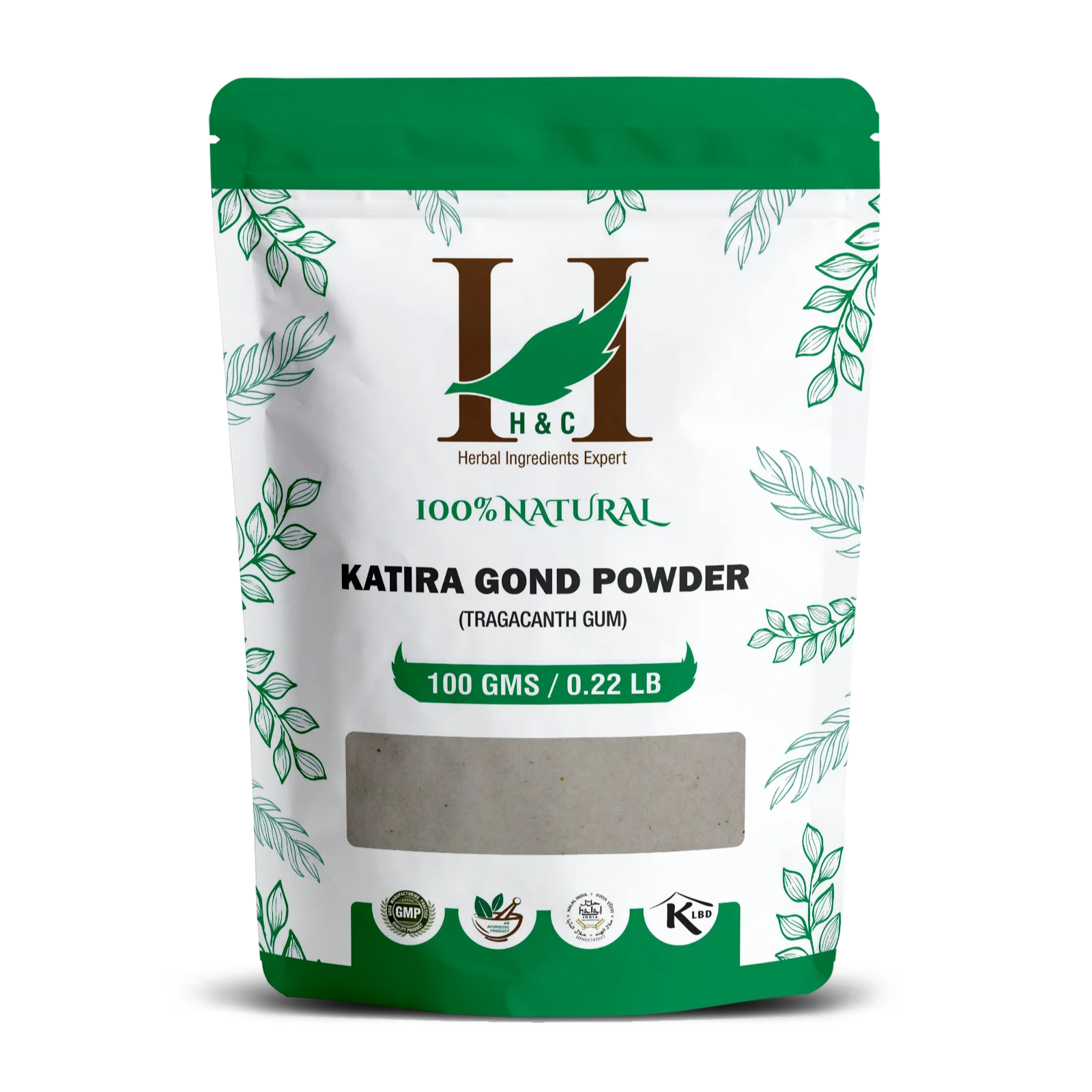 H&C Katira Gond Powder (Tragacanth gum) - 100gm Pack
