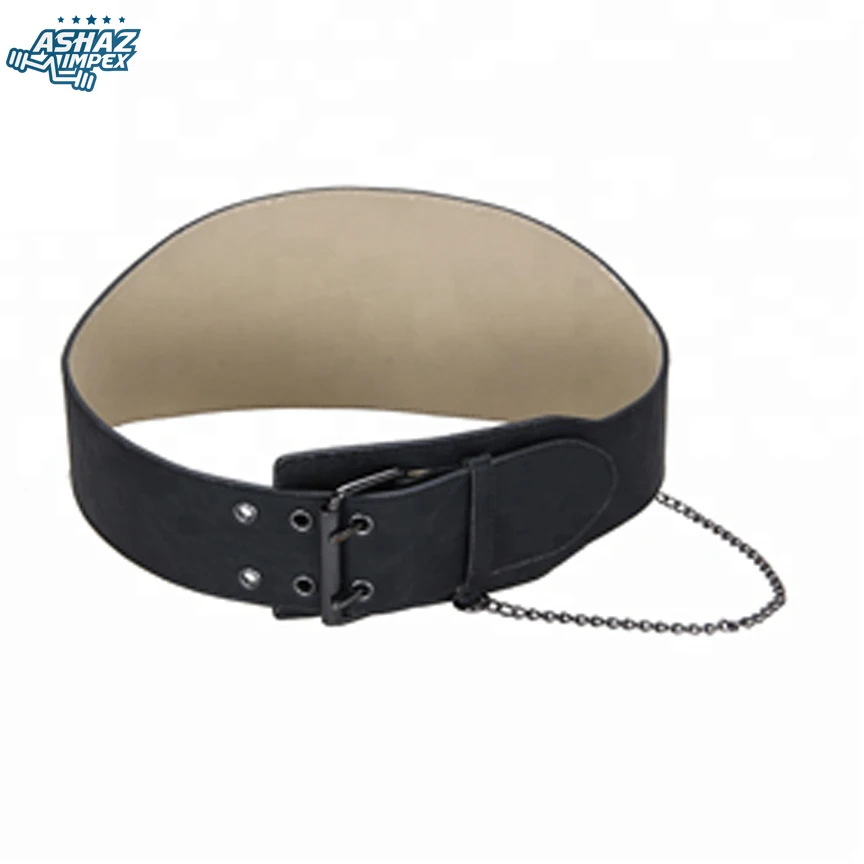 Gym Equipment Fitness Accessories Custom Bodybuilding Adjustable Leather Work Out Back Support Waist Trainer Belt