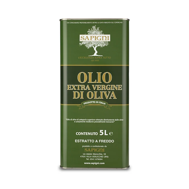 Высококачественное 100% итальянское Экстра натуральное оливковое масло-LINEA VERDE SAPIGNI - Tin Can