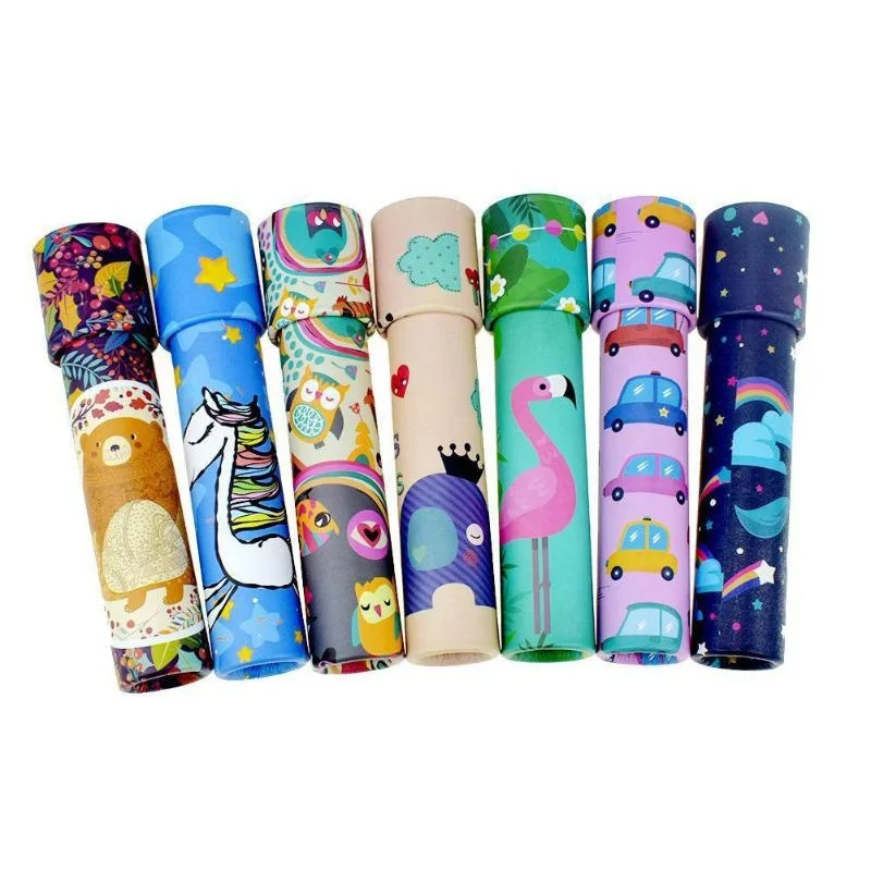 Лидер продаж 2020, Детские рекламные подарки на заказ, бумажный калейдоскоп «сделай сам», Забавный калейдоскоп для детей, оптовая продажа