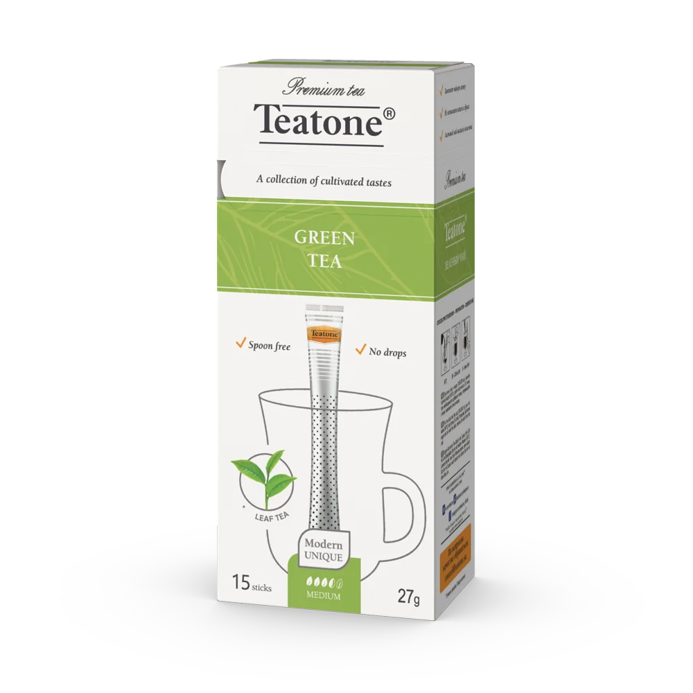 Зеленый чай в палочках для однопивоваренного театона 15 палочек в индивидуальной упаковке * 1,8 г высокое качество