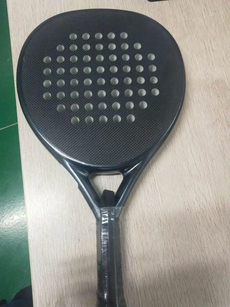 diamond/teardrop/round shape custom logo light weight high quality pro fiberglass carbon 3k 12k 18k padel racket