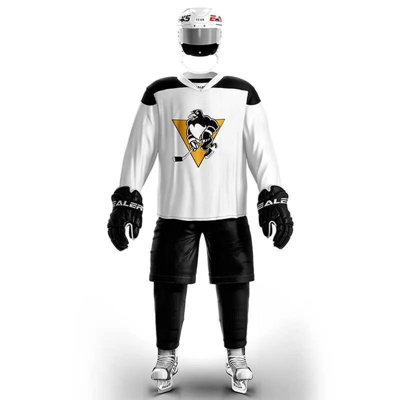 Hot Selling Breathable Men Penguin Sublimation Ice Hockey Uniform