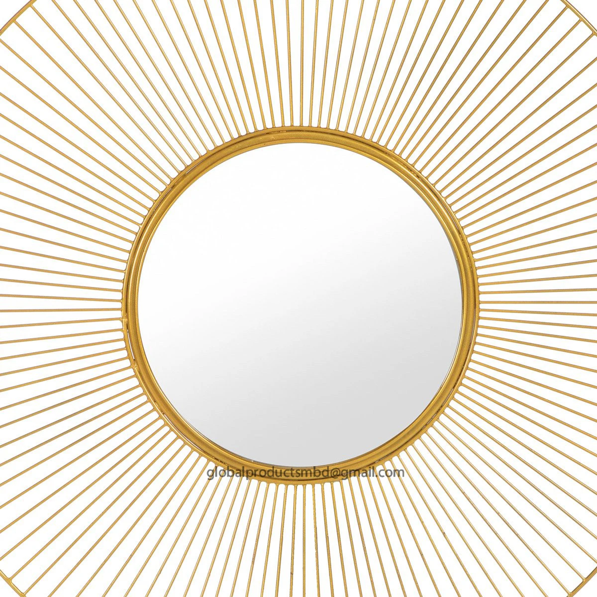 luxury gold color metal framed decorative wall large mirror for home interior and home furnishing wall mirror 2025