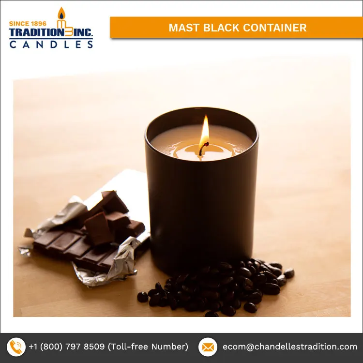  Собственная Марка доступная черная емкость мачты парафиновые восковые свечи по лучшей цене