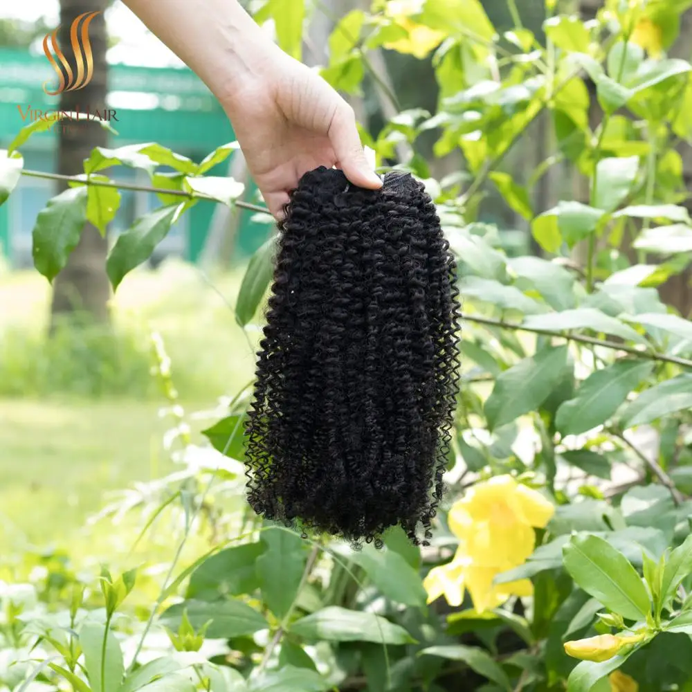 ( HOT 2020) Virgin 20 inch kinky curly aligned raw bundles Cambodian hair