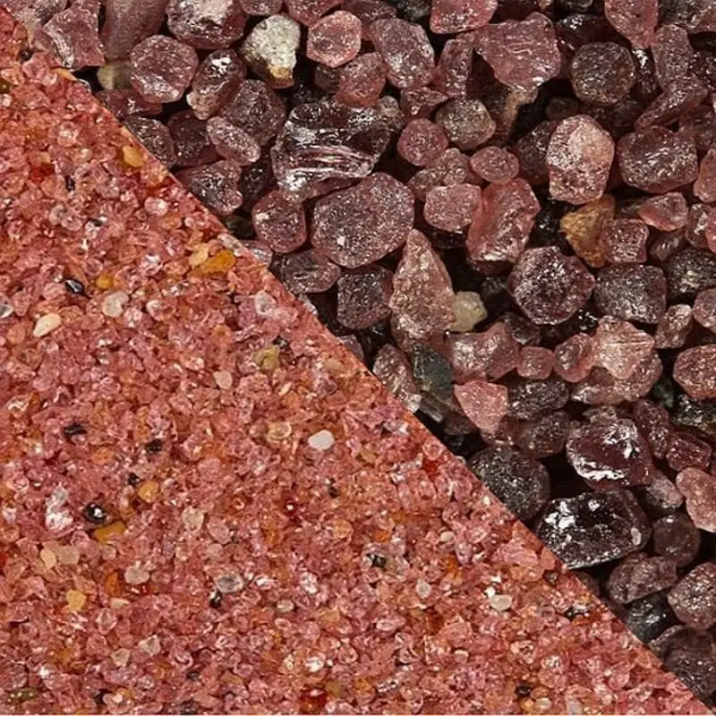 Red Rock Garnet Sand 80 Mesh Pink Alluvial Garnet